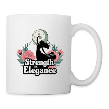 STRENGTH IN ELEGANCE - Mug - white - Right