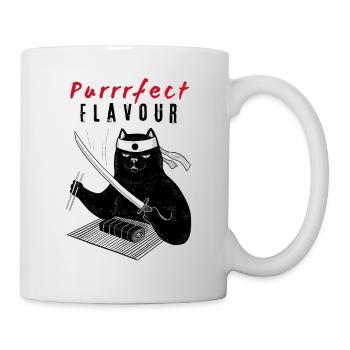 Purrrfect Flavour – Sushi Chef Cat - Tasse - Weiß - Rechts