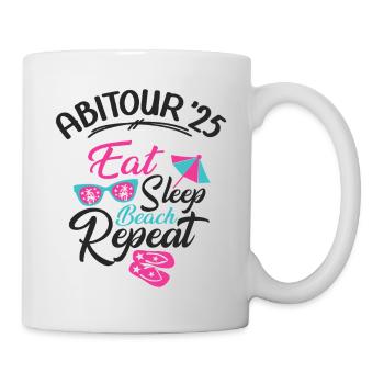 Abitour 2025 Abireise Abifahrt Abitur Reise Tour - Tasse - Weiß - Rechts