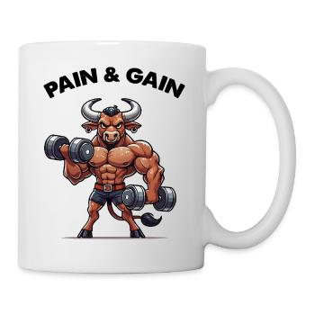 stier fitness - Tasse - Weiß - Rechts
