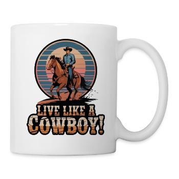 COW-BOY - Mug blanc - blanc - Droite