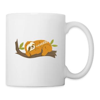 Paresseux sans mâle - Mug blanc - blanc - Droite