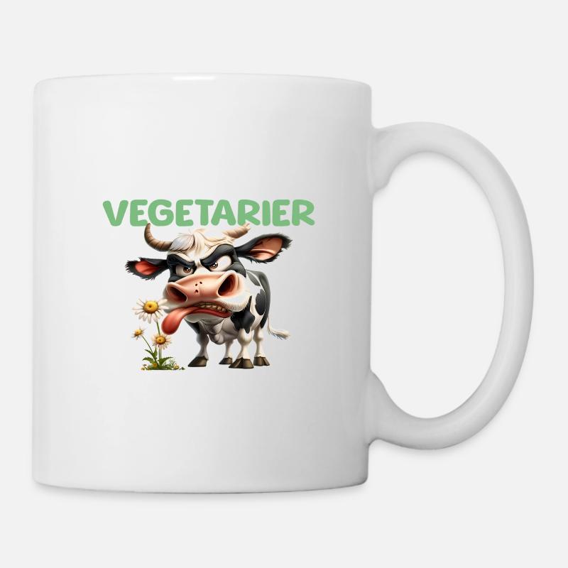 Second Hand Vegetarier - Tasse - Weiß