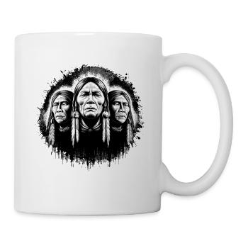 Indianer Häuptling für Indianer Fan - Tasse - Weiß - Rechts