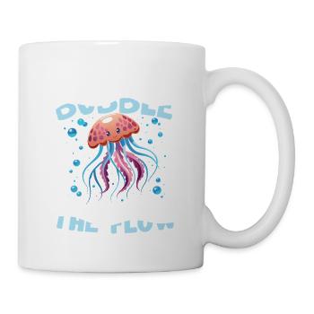 Life's a Bubble Just Go With The Flow - Tasse - Weiß - Rechts