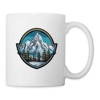 Mountains Winter Landscape Outdoor - Mug - white - Right