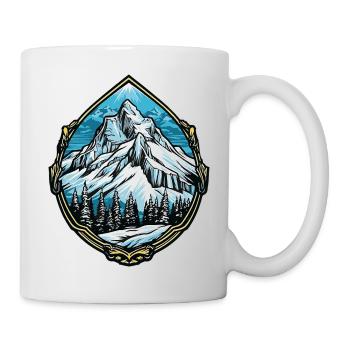 Alps Mountain Peaks - Mug - white - Right