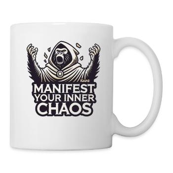 Prédicateur Gorille, manifestez votre chaos intérieur - Mug blanc - blanc - Droite