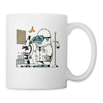 Wissenschaftler-Gorilla-Affe im Labor - Tasse - Weiß - Rechts