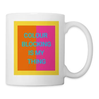 Colour Blocking - Mug - white - Right
