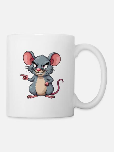Guck Mich Nicht In Diesem Ton An Ratten - Tasse - Weiß