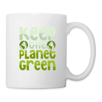 Keep The Planet Green Earth Day Planet - Mug - white - Right