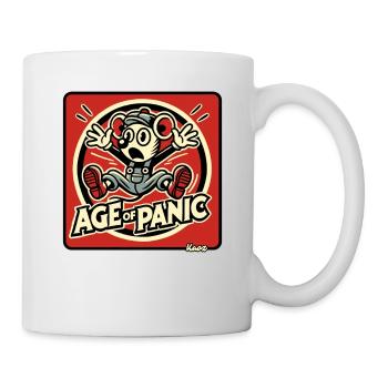 Anxious mouse in the age of panic - Mug - white - Right