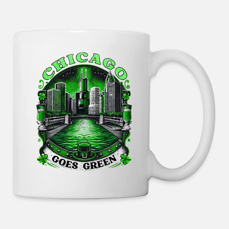 Chicago se met au vert - Mug blanc - blanc