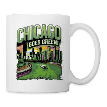 Chicago Goes Green - Tasse - Weiß - Rechts