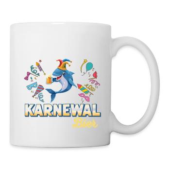 confettis carnaval carnaval design amusant - Mug blanc - blanc - Droite