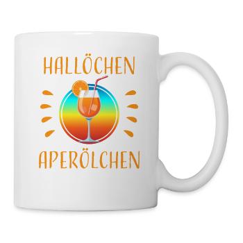 Hallöchen Aperölchen Cocktail Geschen - Mug - white - Right