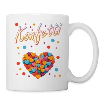 confettis carnaval carnaval design amusant - Mug blanc - blanc - Droite