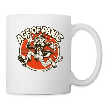 Dandy cat in the age of panic - Mug - white - Right