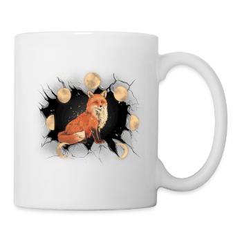 Fox Foxes Mystical Moon Fairy Tale Kids - Mug - white - Right