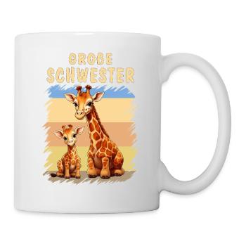 GIRAFES PSSSST JE VAIS ÊTRE GRANDE SŒUR - Mug blanc - blanc - Droite