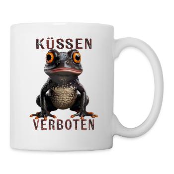 FROG KISSING FORBIDDEN - Mug - white - Right