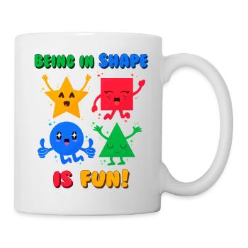 Formes amusantes (Kawaii) - Mug blanc - blanc - Droite