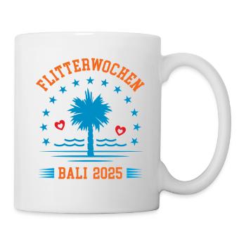 Flitterwochen Bali 2025 Hochzeitsreise Indonesien - Tasse - Weiß - Rechts