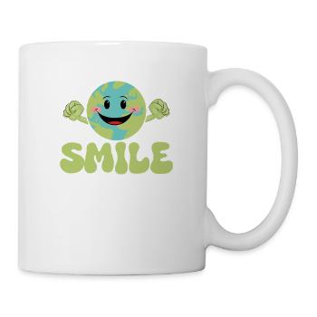 Smile You're On Camera Planet Environmental Earth - Mug - white - Right