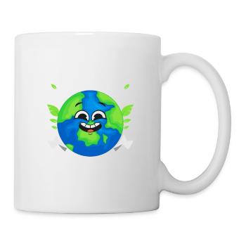 The Earth Does Not Belong To Us Planet Earth Day - Tasse - Weiß - Rechts