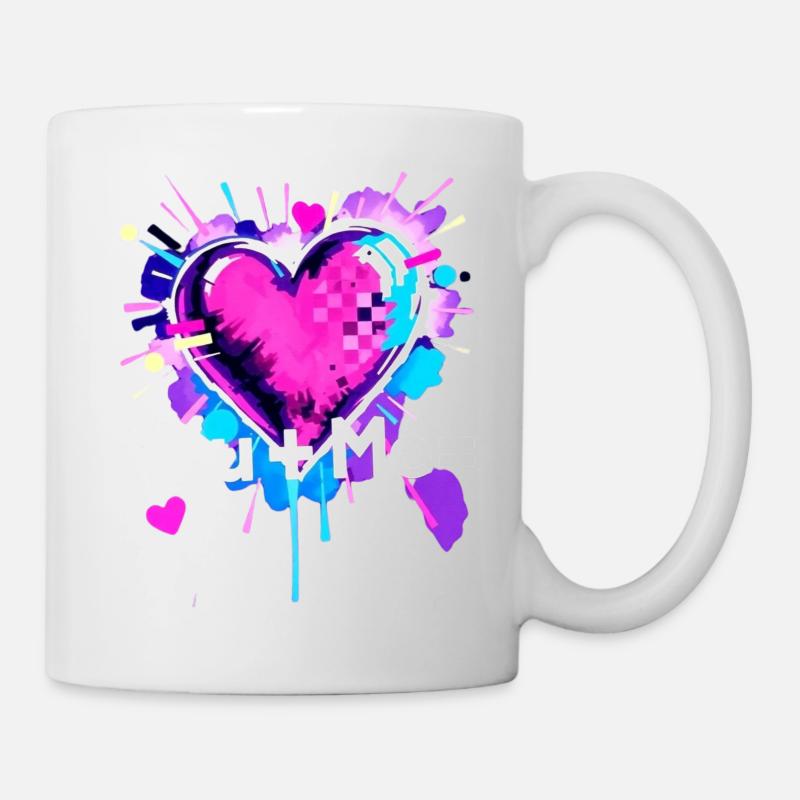 Du+Ich=Herz Du Plus Me ist gleich Liebe - Tasse - Weiß