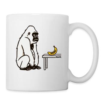 Bananas or not? Gorilla with banana - Mug - white - Right