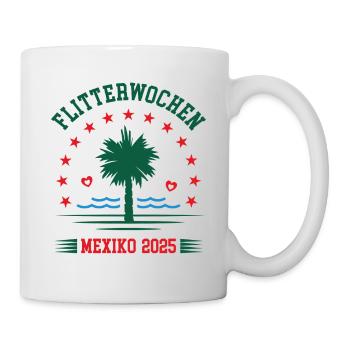 Flitterwochen Mexiko 2025 Hochzeitsreise Mexico - Tasse - Weiß - Rechts