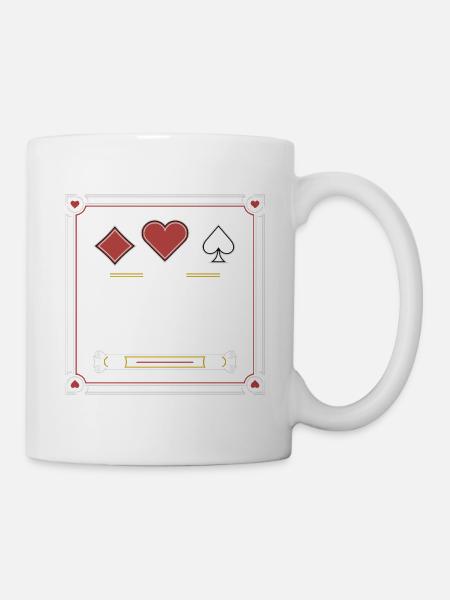 SPIELKARTE - Tasse - Weiß