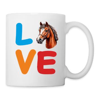 LOVE PFERD - Tasse - Weiß - Rechts