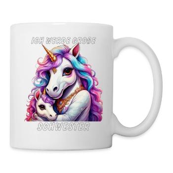 EINHORN ICH WERDE GROßE SCHWESTER - Tasse - Weiß - Rechts