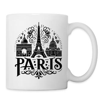 Pariser Logo - Tasse - Weiß - Rechts