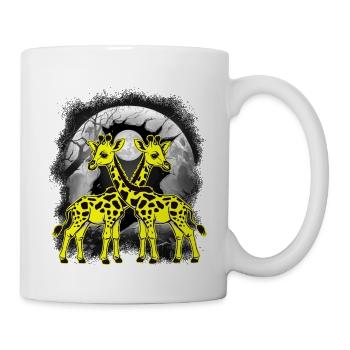 Giraffe Giraffen Kind Kinder - Tasse - Weiß - Rechts