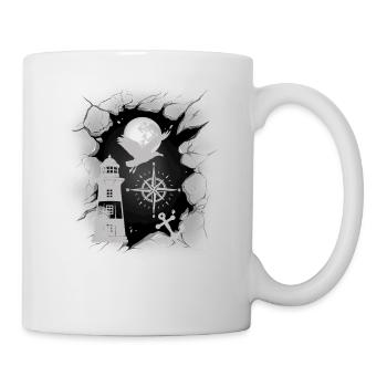 maritime, phare, boussole, ancre, mouette, marin - Mug blanc - blanc - Droite