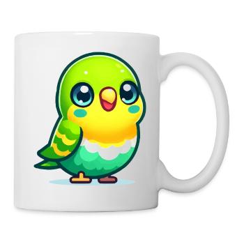 Perruche ondulée - Mug blanc - blanc - Droite