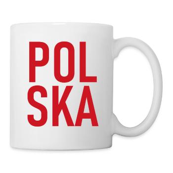 Polska Lettering - Polen - Poland - Tasse - Weiß - Rechts