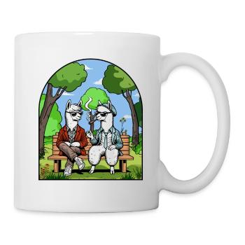 Alpaka Vibes - Rauchpause - Tasse - Weiß - Rechts