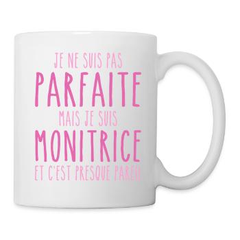 Nicht perfekt, aber ich bin ein Monitor - Tasse - Weiß - Rechts