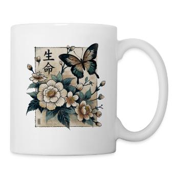 Belle vie - Mug blanc - blanc - Droite