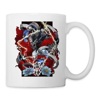 Raijin Bleu, Dieu du Tonnerre - Mug blanc - blanc - Droite