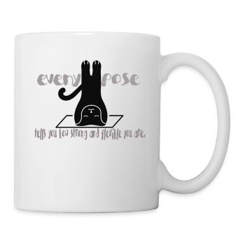 Yoga Cat Pose Inspirational Quote Yoga Cat Pose - Mug - white - Right