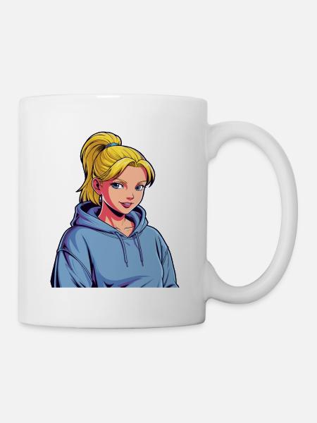 Anime Woman - Mug - white