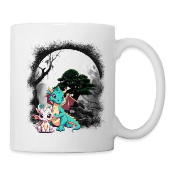 Dragon Dragon Enfant Enfants Conte de fées Dinos - Mug blanc - blanc - Droite