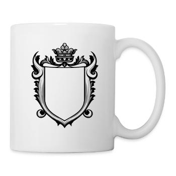 Wappen Leer - Tasse - Weiß - Rechts