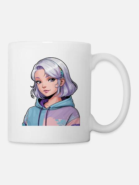 Anime Woman - Mug - white